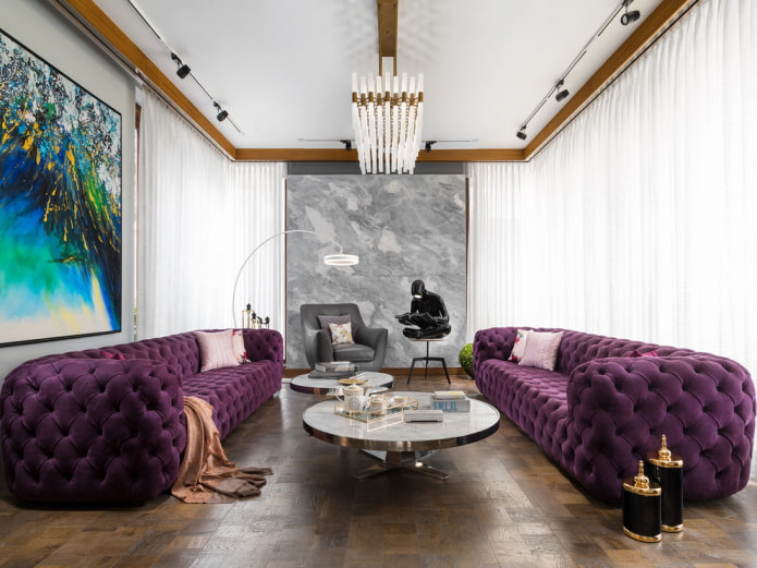 two sofas in the living room