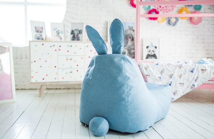 pouf in the interior of the children's room