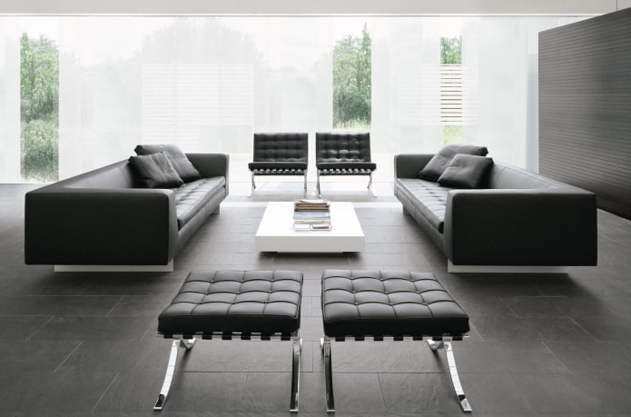 high-tech interior pouf