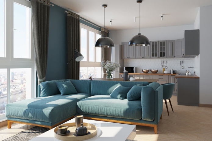 sofa model with an ottoman in the interior sofa model with an ottoman in the interior