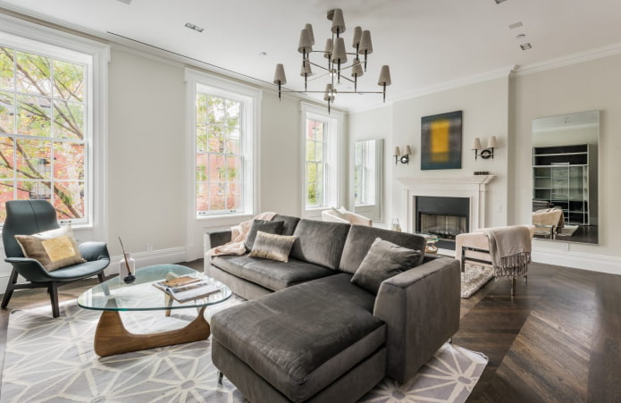 fabric sofa model with an ottoman in the interior fabric sofa model with an ottoman in the interior