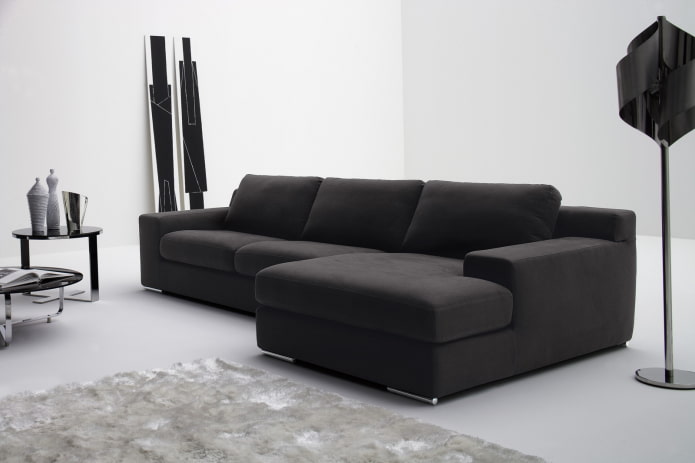 sofa model with ottoman in the style of minimalism sofa model with ottoman in the style of minimalism