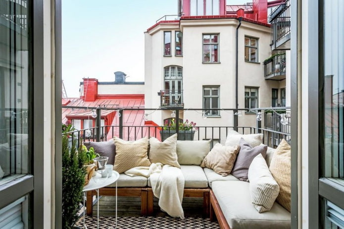 open-type loggia sofa