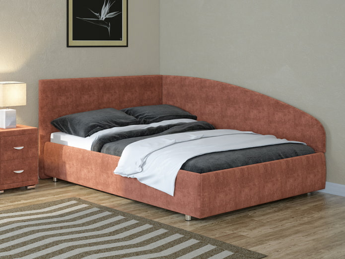 double couch in the interior