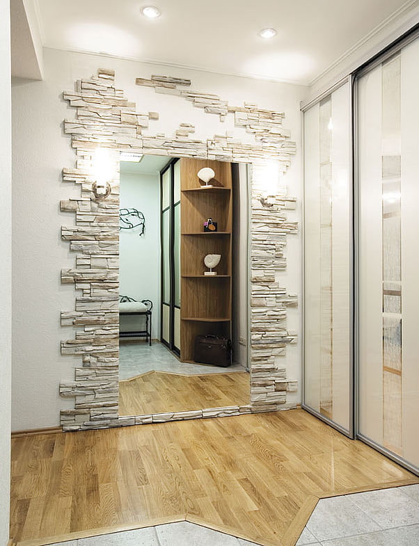 mirror with decorative stone trim mirror with decorative stone trim