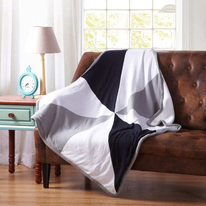 cover for the sofa in the interior