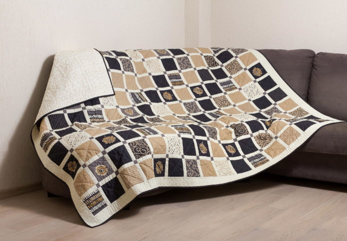 cover for the sofa in the interior