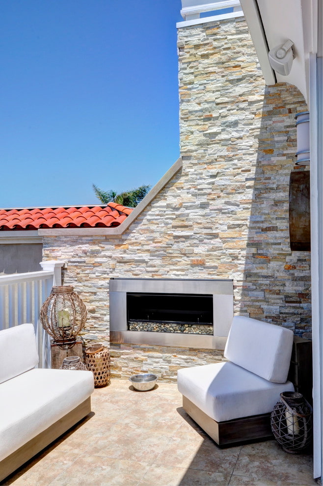 Balcony in a country house Balcony in a country house
