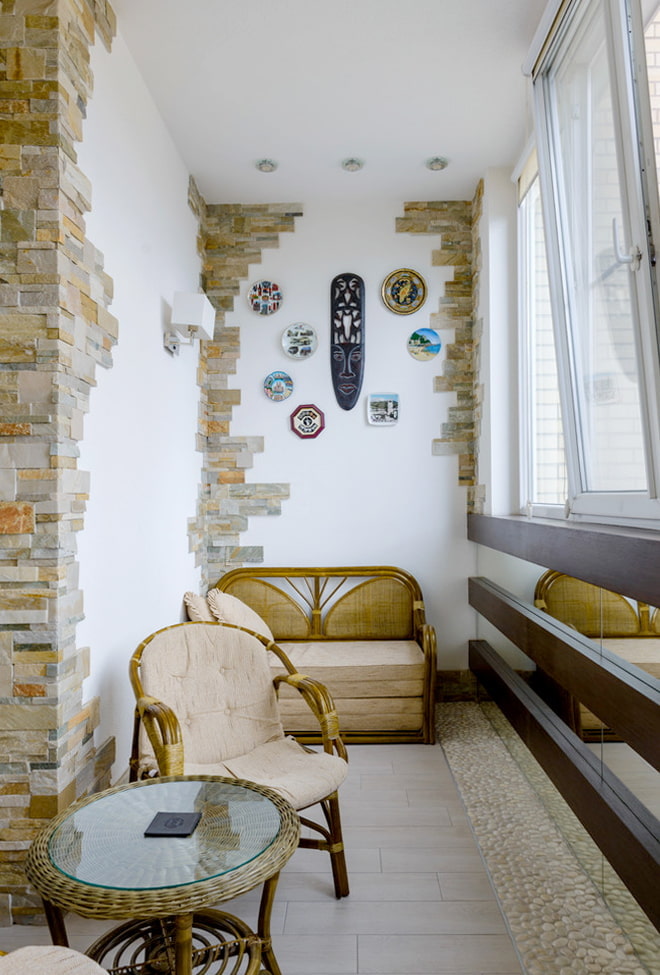 stone on the balcony stone on the balcony