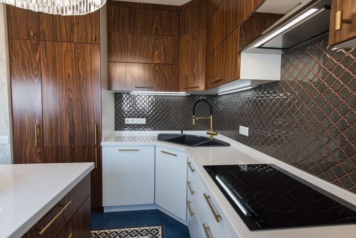 sink made of artificial stone in the interior of the kitchen sink made of artificial stone in the interior of the kitchen