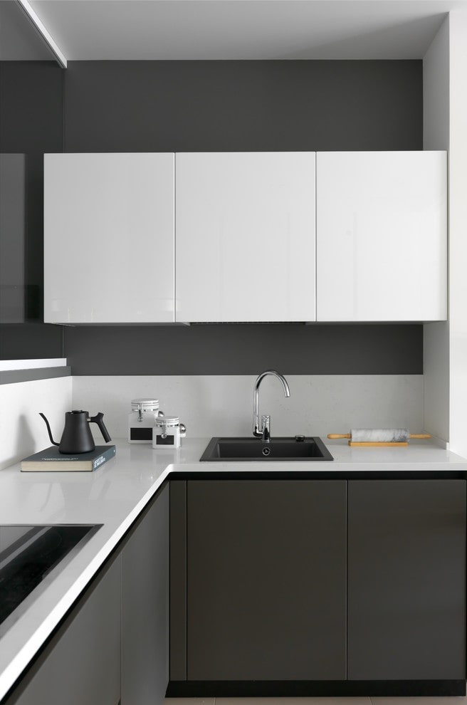 sink made of artificial stone in the interior of the kitchen sink made of artificial stone in the interior of the kitchen