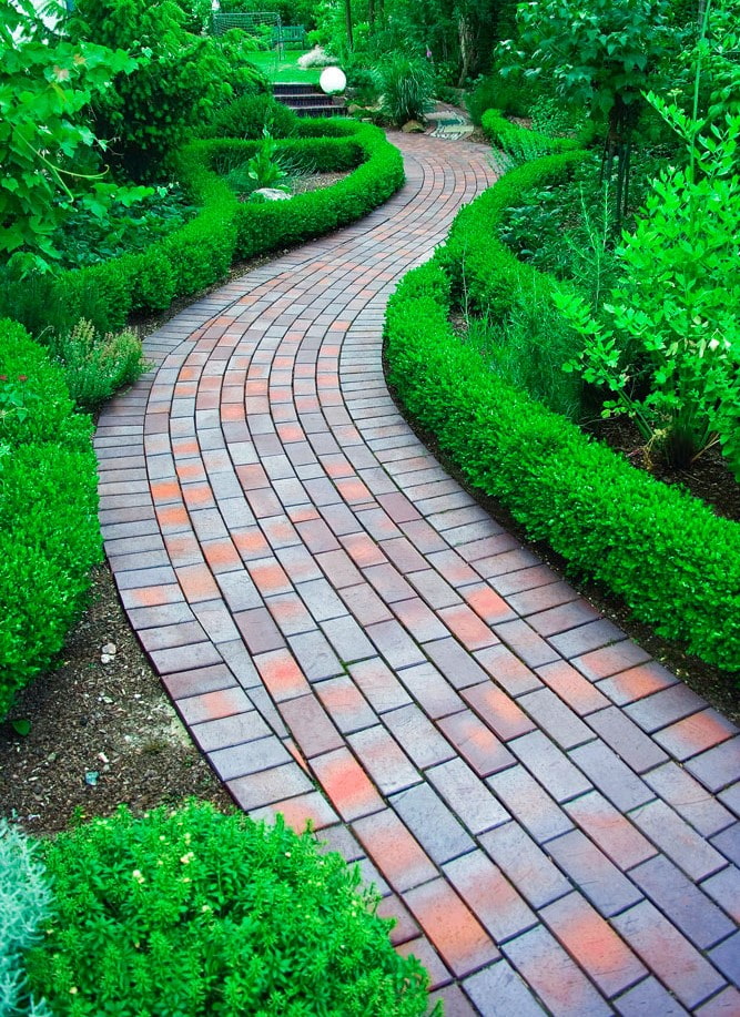 walkway with clinker tiles walkway with clinker tiles