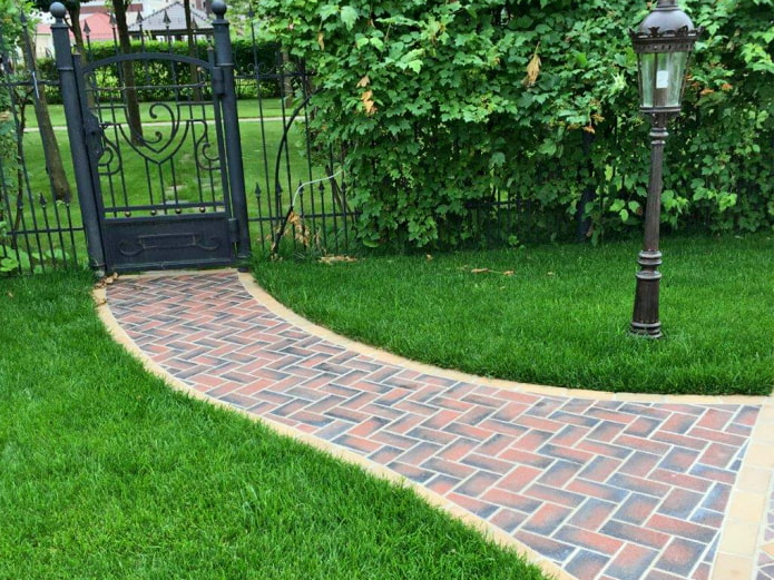 sidewalk tiles in the country