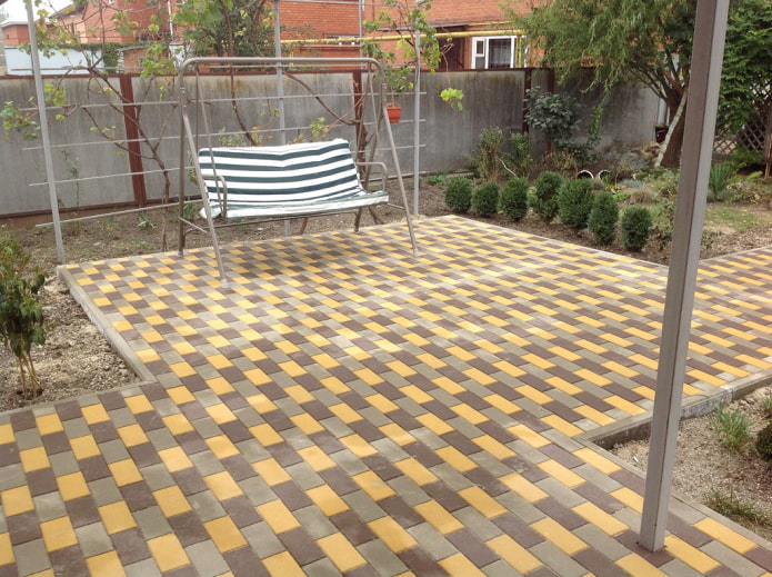 sidewalk tiles in the country