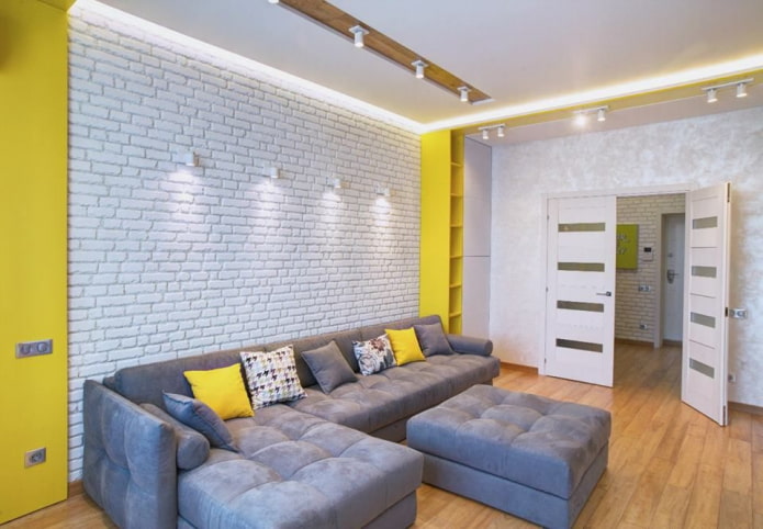 plaster tiles in the interior of the living room plaster tiles in the interior of the living room