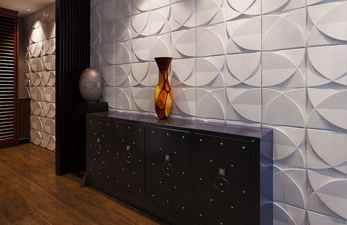 design of plaster tiles in the interior design of plaster tiles in the interior