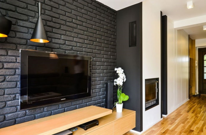 black gypsum tiles in the interior black gypsum tiles in the interior