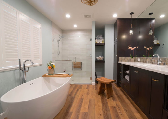 Imitation wood floor