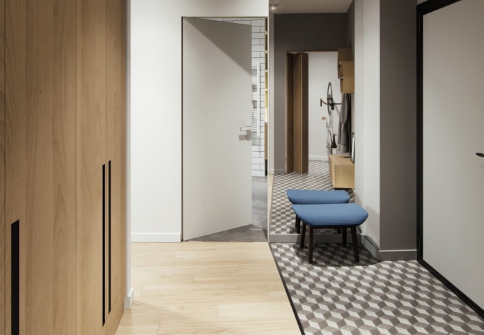 combination of laminate and tiles in the interior combination of laminate and tiles in the interior