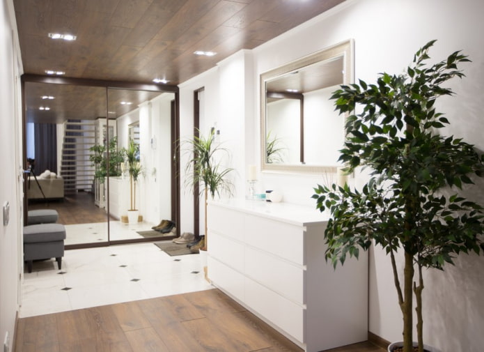 combination of laminate and tiles in the interior combination of laminate and tiles in the interior