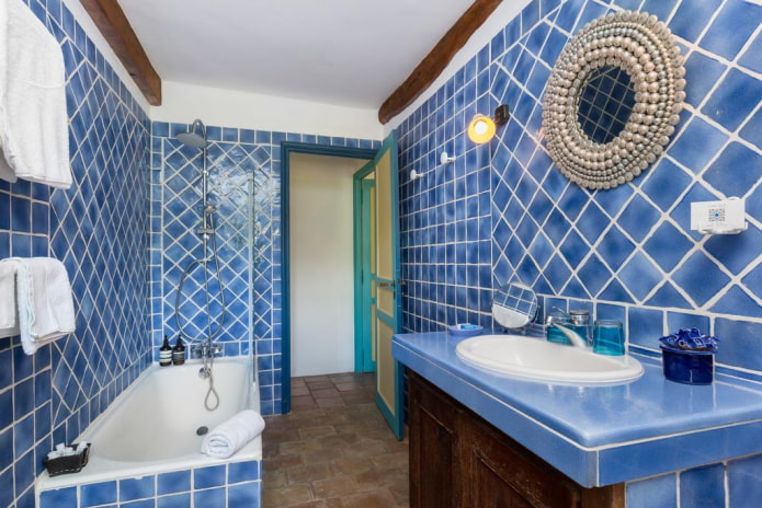 white grout for tiles in the interior