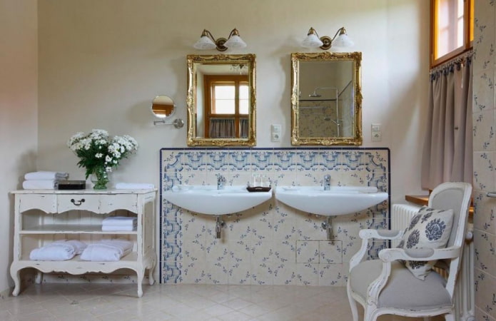 shabby chic bathroom tiles
