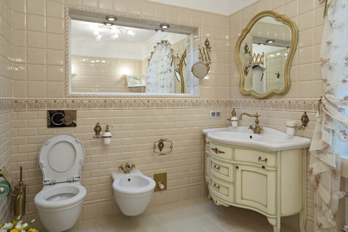 shabby chic bathroom tiles