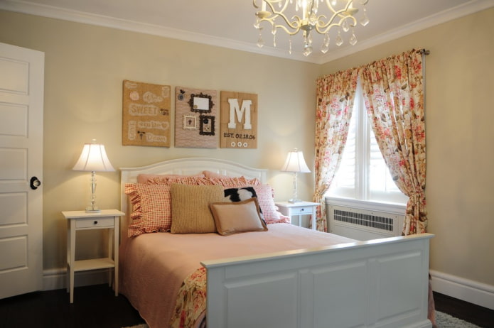 bedside table in provence style