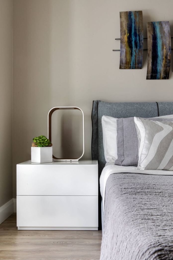 High-tech style white cabinet