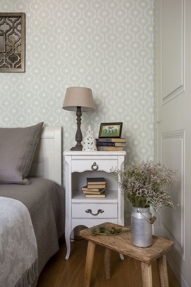 bedside table in provence style