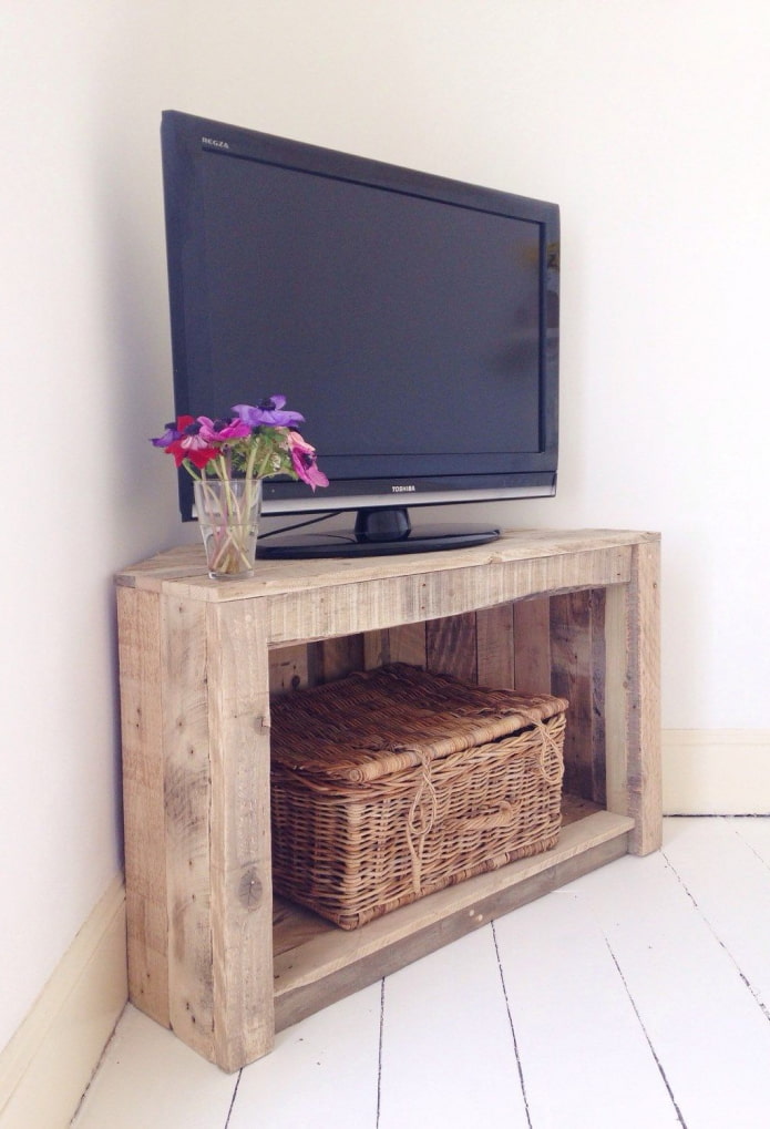 original TV stand in the interior original TV stand in the interior