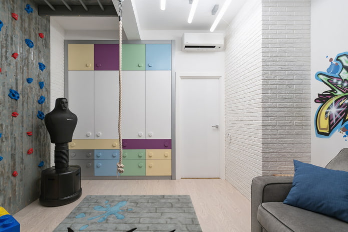 wardrobe in the interior of the nursery for a boy wardrobe in the interior of the nursery for a boy