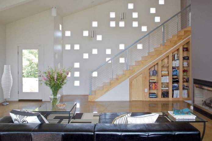 closet under the flight of stairs in a private house