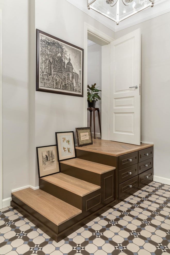 cabinet under the flight of stairs in the interior