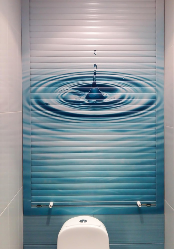 roller shutters in the toilet