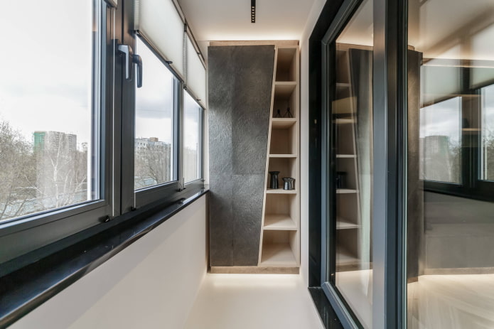 cabinet with beveled door