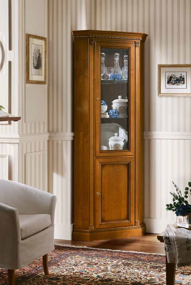 corner cabinet-pencil case in the interior of the hall corner cabinet-case in the interior of the hall