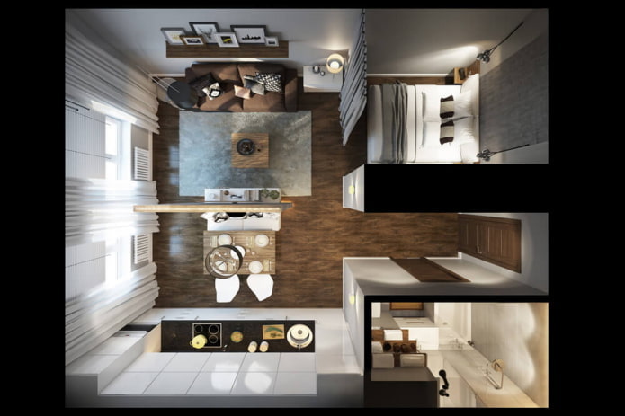 studio layout 29 sq. m. studio layout 29 sq. m.