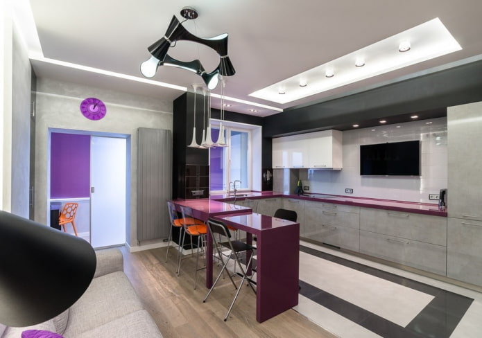 high-tech style kitchen-studio interior design high-tech style kitchen-studio interior design