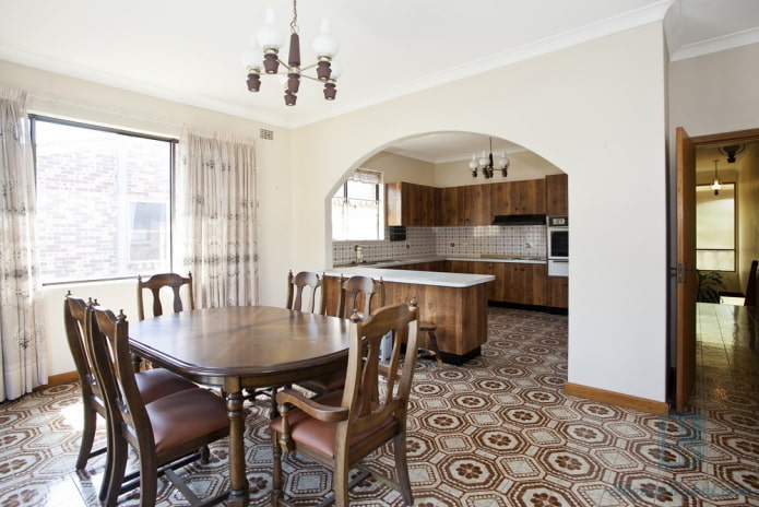 kitchen-studio interior with arch kitchen-studio interior with arch