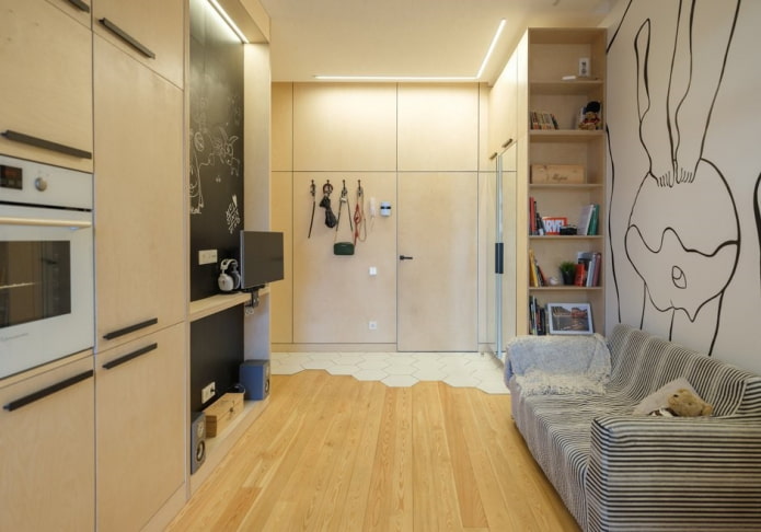 color design of a studio apartment