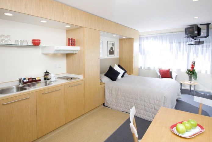 studio apartment layout