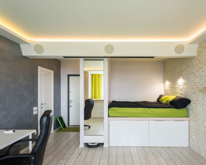 Led-lighting on the ceiling