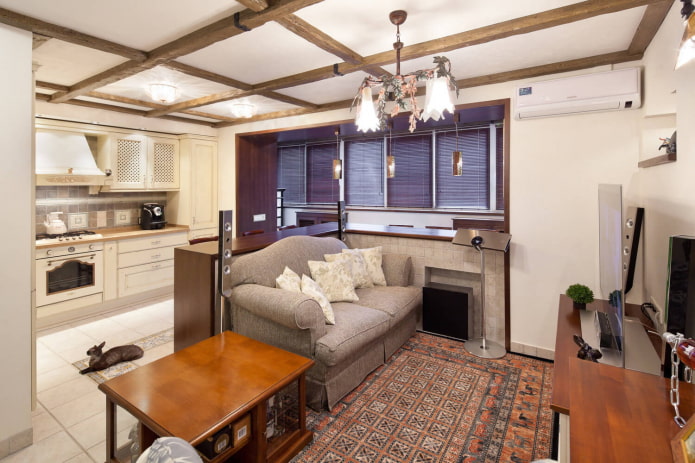 Studio with attached loggia Studio with attached loggia