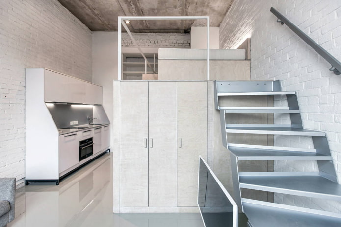 Bed under the ceiling Bed under the ceiling