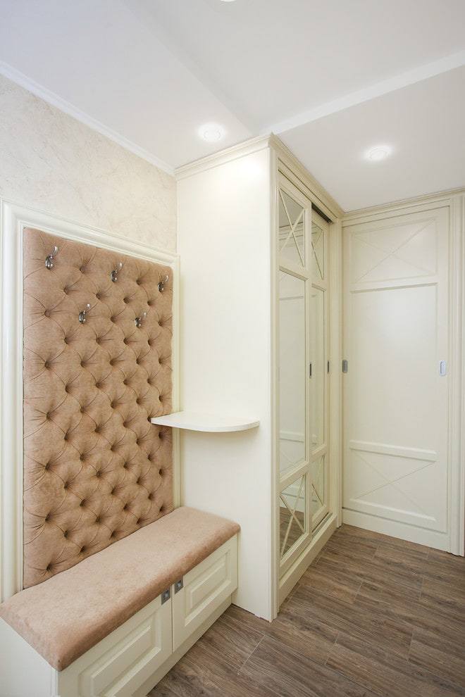 Corner furniture in the hallway