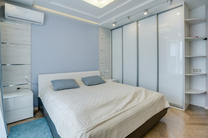 wardrobe in a white shade in the interior of the bedroom wardrobe in a white shade in the interior of the bedroom