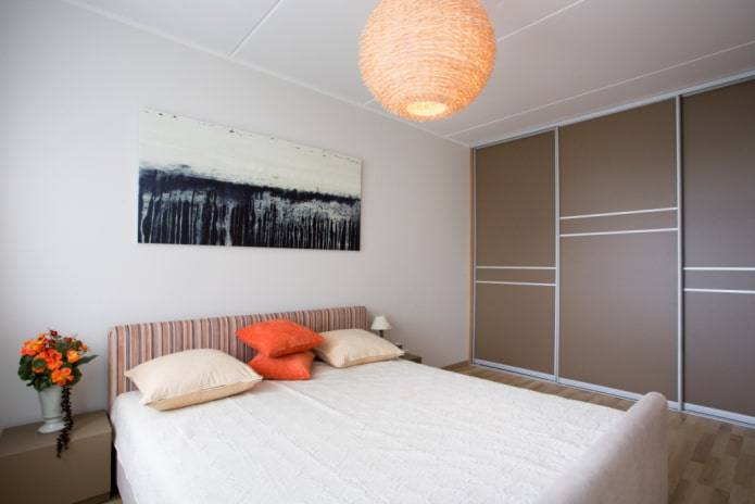 brown wardrobe in the bedroom interior brown wardrobe in the bedroom interior