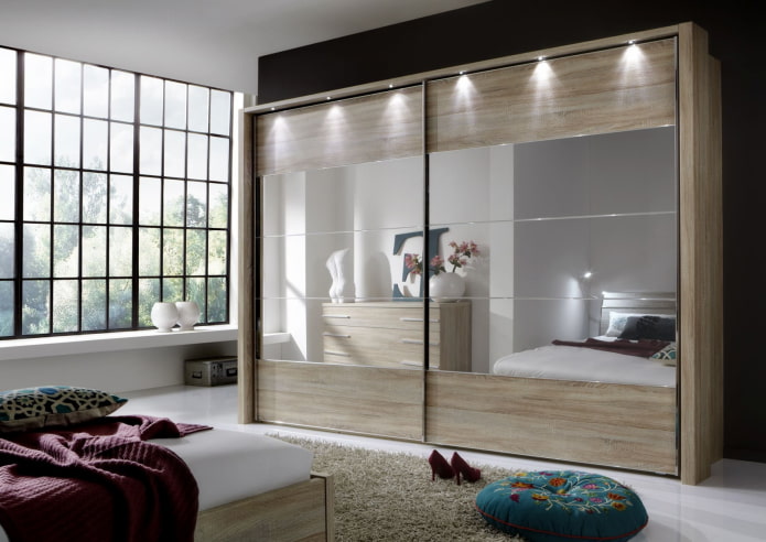 wardrobe with lighting in the interior of the bedroom wardrobe with lighting in the interior of the bedroom