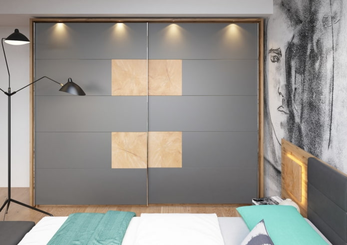 wardrobe with lighting in the interior of the bedroom wardrobe with lighting in the interior of the bedroom